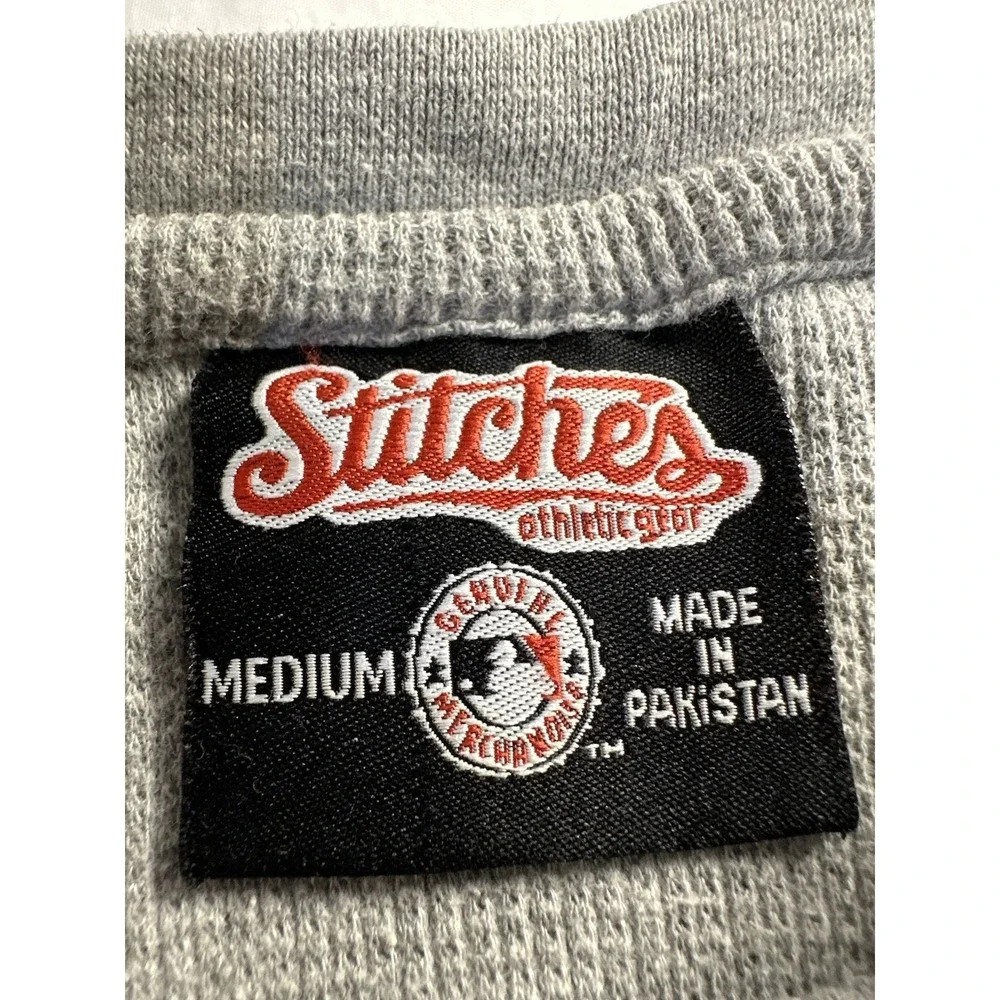 Stitches Chicago Cubs Waffle Knit Sweatshirt Mens‎ Medium Gray MLB Sweater